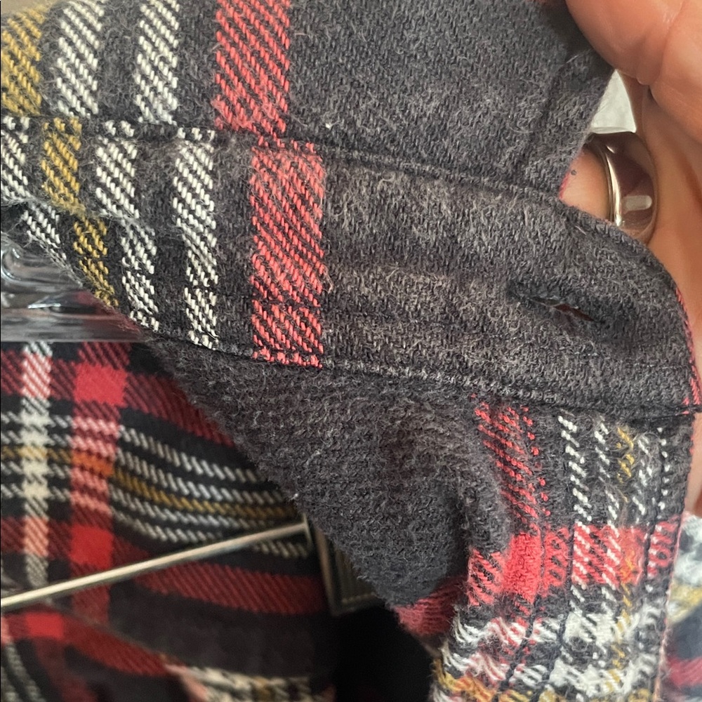 Filson Red Black White Yellow Plaid Button-Down lumberjack 100% cotton SOFT - Picture 5 of 15